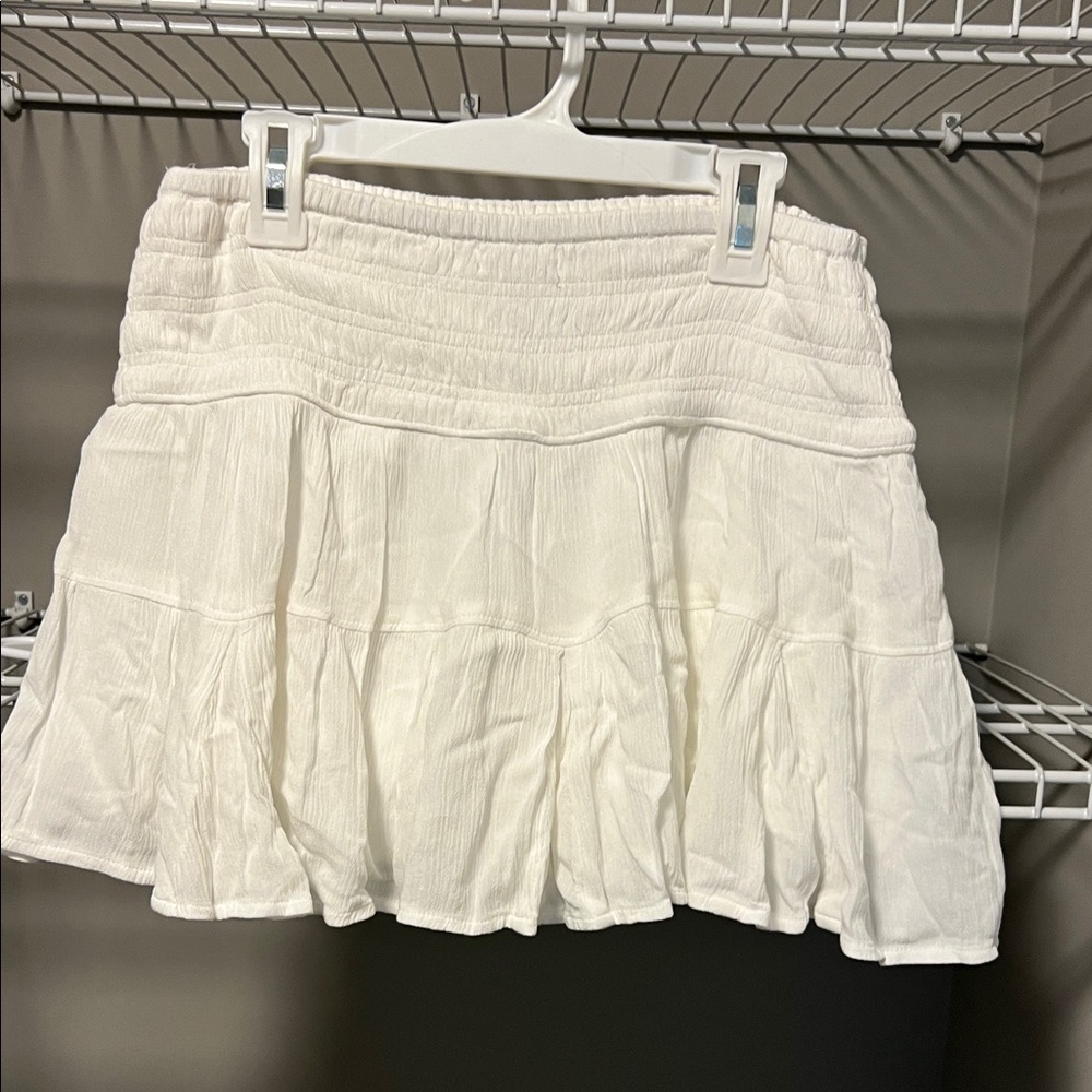 Garage White Mini Skirt